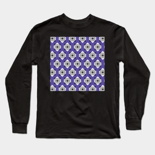 Pretty purple and black minimalist pattern Long Sleeve T-Shirt